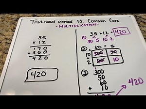 Multiplication using Common Core Math