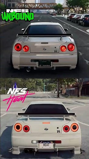 R34 GTR Showdown! NFS Heat vs NFS Unbound — Which One Did It Better? 😱💨#shorts #nfsheat #nfsunbound