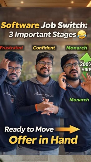 Software Job Switch: 3 Important Stages! #shortsfeed #corporatelife #corporatehumor #shorts