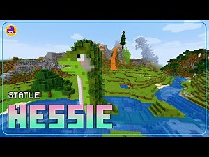 Building statue of Nessie - Minecraft statue