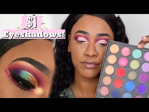 $1 EYESHADOWS!? Coastal Scents HotPot Swatches, Tutorial & Review