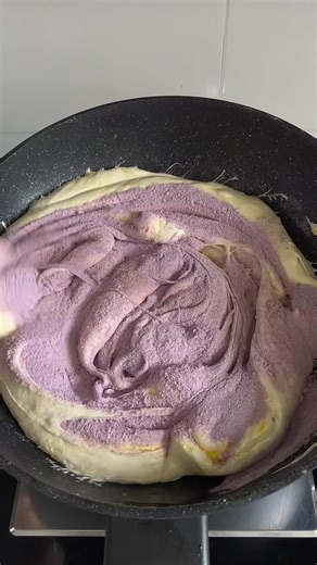 blueberry rice cake snowflake crispy~#fypシ゚viral #tiktokfood #viralvideo #aazzfactory #cookingasmr