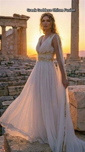 "Mythical Grace: Modern drapery inspired by the ancient goddesses of Greece. 🏛️✨"