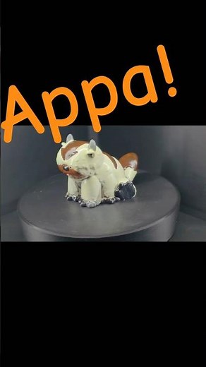 Adorable 3d printed & painted APPA from Avatar! #3dprinting
