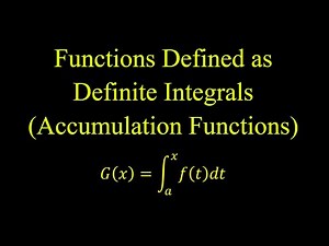 Definite Integrals as Accumulation Functions | AP Calculus Simplified!