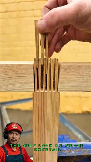 Genius Woodworking Hack: Wedge Compression Joinery! #diy #woodworking