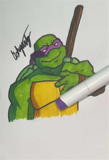 Donnie coloring… #fypシ゚viral #tmnt2003 #donnie #coloring #shredder | donnie