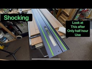 Festool guide rail. Extra care needed with these. 👍#festool