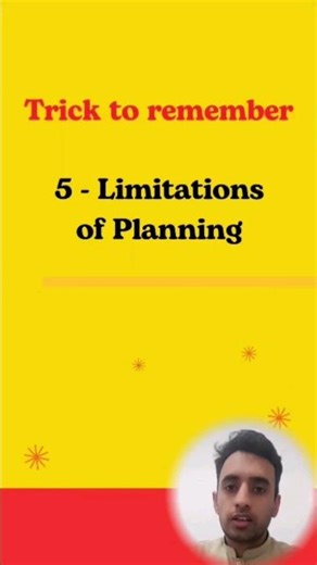 Mnemonic for Limitations of Planning | Limitations of Planning