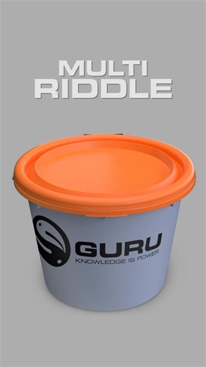 THE MULTI RIDDLE ✅🧡 A simple product but one A LOT of anglers couldn’t leave the house without! A simple design which allows you to interchange the riddle mesh within a matter of seconds, removing the need of having a couple of different riddle systems. . A simple design which clicks onto the top of a standard 18l bucket, great for keeping the contents all in place and also has a clicking system for a lid on top too for extra bait security during transit 💪 . Supplied with 3 different mesh diam