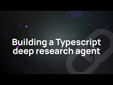 Building a Typescript deep research agent