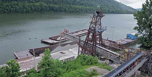 Operation uses river for transportation | Pit & Quarry