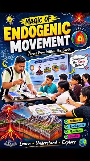 How Does the Earth Change Its Surface? | Endogenic Movements🌋 #AgrawalTutorial #StateBoard #CBSE