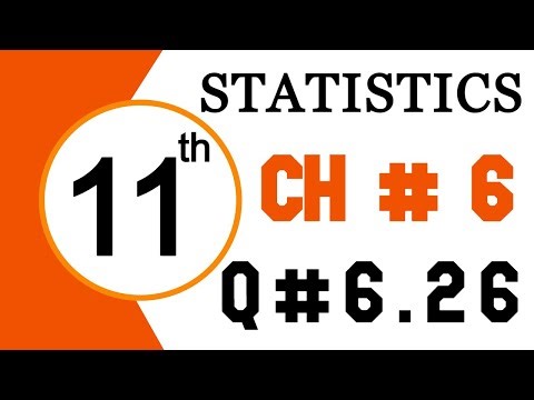 1st Year Statistics Chapter 6 Question 6.26 - 11th Class Statistics Chapter 6 Probability