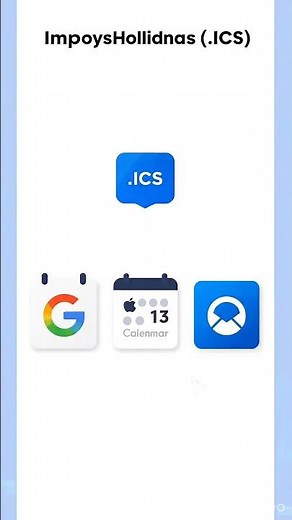 Import Holidays (.ICS) to Google, Apple & Outlook (Fast) #김프로
