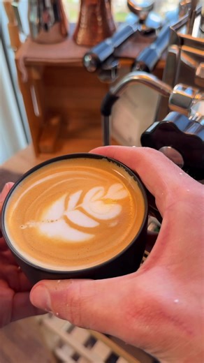 Making a cappuccino at home