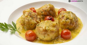 Albóndigas de pescado (merluza) y langostinos ¡una riquísima y saludable receta elaborada por Karlos Arguiñano!