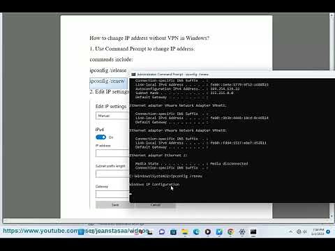 Change IP address without VPN in Windows