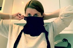 How to DIY your own face covering out of an old t-shirt - according to today's government advice
