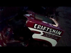 Riding lawn mower homemade hood