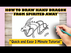 How to Draw Haku Dragon From Spirited Away