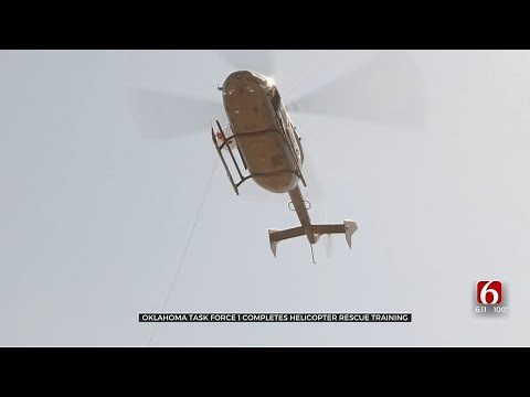 Oklahoma Task Force 1 Completes Helicopter Rescue Training