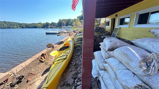 Water in Jobs Pond is finally receding thanks to pumps six months later