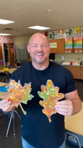 Mosaics without the glass shards. Fourth graders love this one. We mix acrylic paint with acrylic medium (or Mod Podge) and let it dry into thin color sheets. Once dry, students cut them into squares and design their own mosaic compositions. It’s painting, cutting, arranging, and planning — all in one project. A perfect mix of color theory, texture, and patience disguised as play. ⸻ Supplies Acrylic paint Acrylic medium or Mod Podge Mixing containers palette knives or spoons Wax paper or parchme