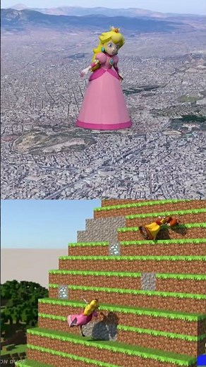 Princess Peach eats a Giant Mushroom and then this Happened + Softbody Race With Princess Daisy 👸🏼​