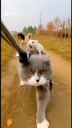 Cat Chaos: Run, Kitty, Run! 🐾🐭🐶