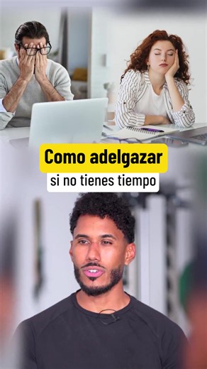 Una cosa es no tener tiempo y otra cosa es no tener un plan que funcione en tu peor semana. Y eso es lo que realmente marca la diferencia. Te pongo lo mínimo que yo le pido a alguien que va justo de tiempo: Proteína en cada comida. Huevos, yogur griego, atún, pollo ya cocinado. Si no sabes qué comer, empieza por ahí. Entre 7.000 y 8.000 pasos al día. Llamadas caminando, aparcar un poco más lejos, subir escaleras. Suma mucho más de lo que crees. 2 o 3 entrenos de 30 minutos a la semana, cuerpo co