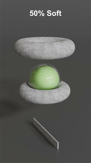 Rotating Blade vs Soft Body Ball Blender Physics Simulation