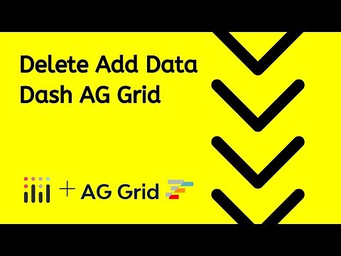 Dash AG Grid - Delete and Add Buttons
