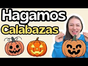Hagamos Calabazas de Halloween 🎃 | Aprende las partes de la cara y emociones