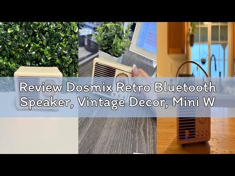 Review Dosmix Retro Bluetooth Speaker, Vintage Decor, Mini Wireless Bluetooth Speaker, Cute Old Fash