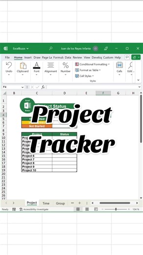 Track Your Projects Efficiently in Excel