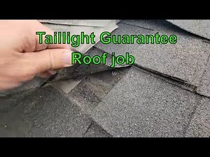 Worst roof job ever - taillight warranty