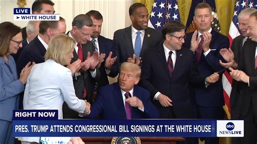 President Trump signed a measure Thursday that rolls back California’s first-in-the-nation rule banning the sale of new gas-powered cars by 2035. https://abcnews.link/uRjk955 | ABC News