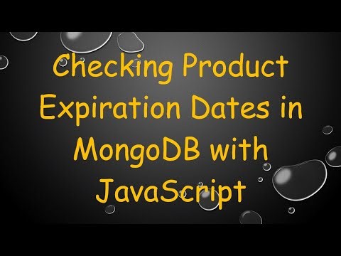 Checking Product Expiration Dates in MongoDB with JavaScript