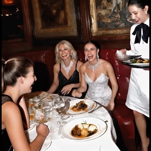 "😶 😳 When three wealthy women started mocking a waitress, saying she “smelled of poverty,” the entire restaurant fell silent. No one moved or spoke… until my partner stood up and changed everything. 😨🫢 That evening, we were dining in one of the city’s most prestigious restaurants. Soft lighting, pristine tablecloths, the sparkle of crystal glasses… everything felt perfect. I was soaking in every moment, both excited and a little overwhelmed to be there with him. But no one could have predict