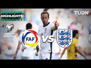 HIGHLIGHTS - Andorra vs Inglaterra | UEFA Qualifiers - J3 2025 | TUDN