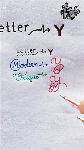 Advanced Cursive Writing 'Y' | Unique Cursive Letter 'Y'
