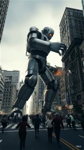 giant robot attack new York city