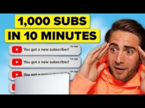 How I Got 1,000 Subscribers in Just 10 Minutes!"