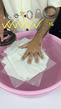 TRY TO GUESS HOW MANY TISSUE PAPERS IT TAKE TO FLOAT!#asmr #experimnent #satisfyingvideo