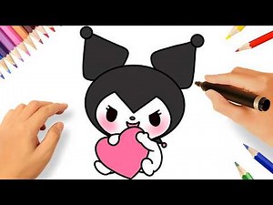 HOW TO DRAW KUROMI EASY 🎀