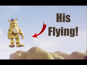 FREDBEAR'S BACK AND HE'S FLYING! | Hello Neighbor Fredbear mod