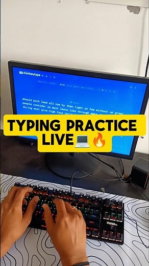 Live typing practice on mechanical keyboard #mechanicalkeyboard #typing #typingspeed #touchtyping