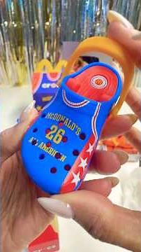 Part 2!🏀McDonalds All American Mini Crocs 👟 #happymeal #allamerican #crocs #mcdonalds #mini #asmr