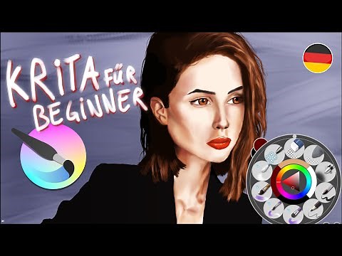 Getting started with Krita | Best free drawing software | German tutorial